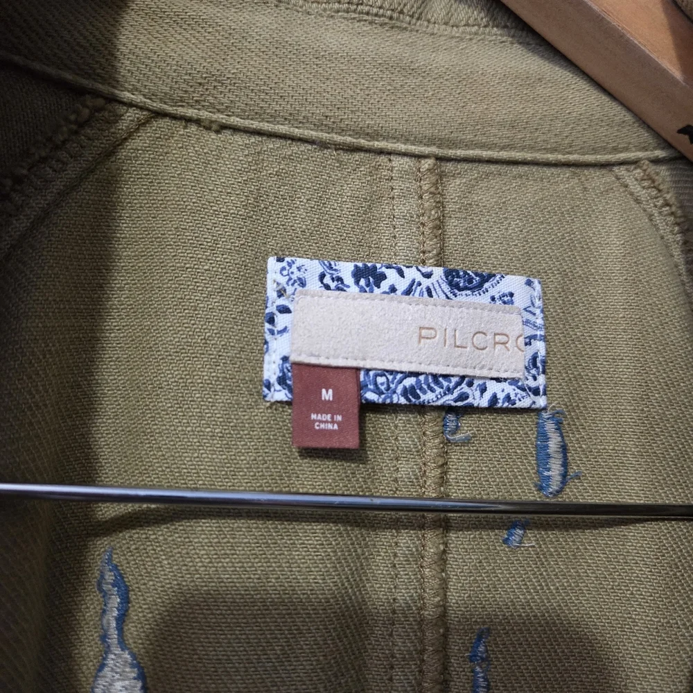 Pilcro Embroidered Coat Size Medium - Picture 4 of 8